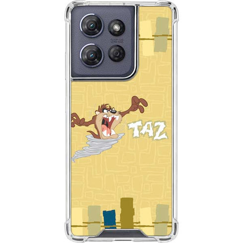 Looney Tunes Tasmanian Devil Swirl Cream Moto G Play 5G (2025) Clear Case